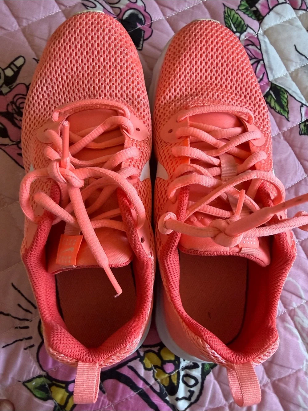 Nike Women's Coral peachy Pink Mesh Running Sneakers